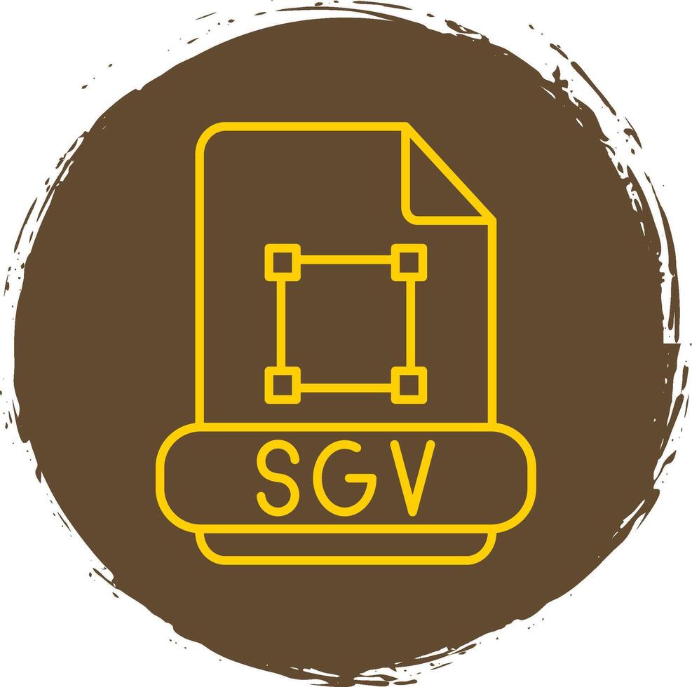 svg línea circulo amarillo icono vector