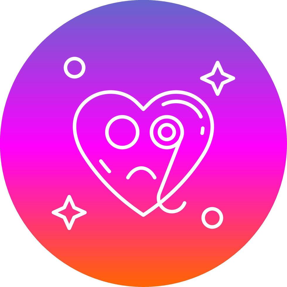 Detective Line Gradient Circle Icon vector