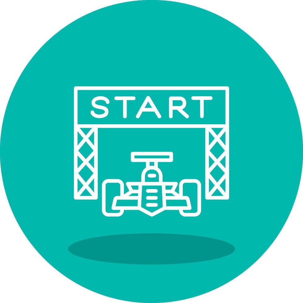Starting Race  Vector Icon