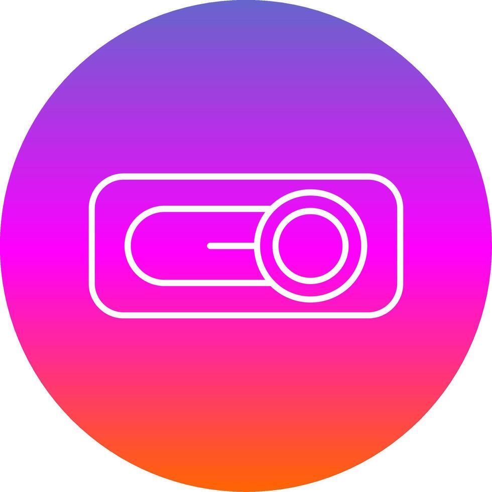 Switch Line Gradient Circle Icon vector