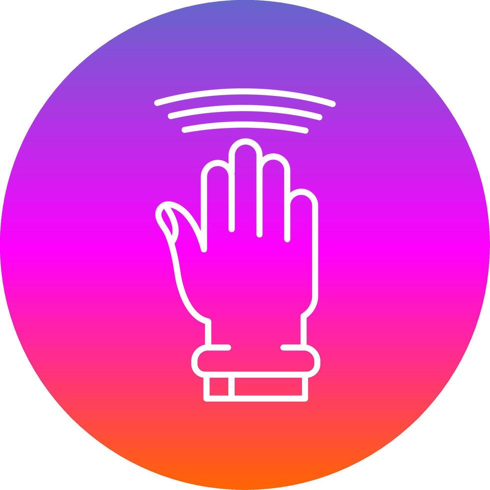 Drag Window Line Gradient Circle Icon vector