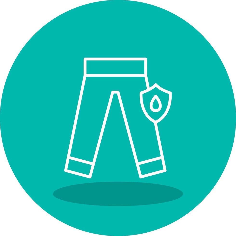 Waterproof pant Vector Icon