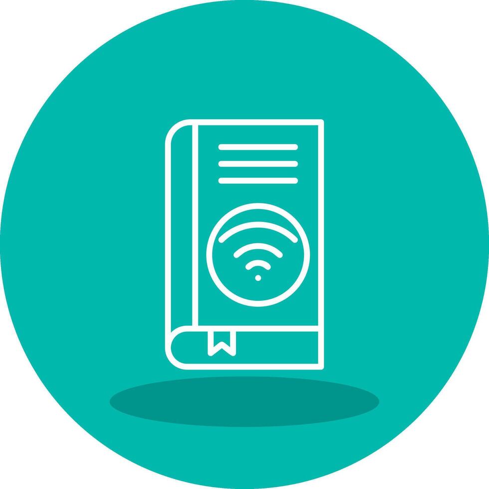 Wifi libro vector icono