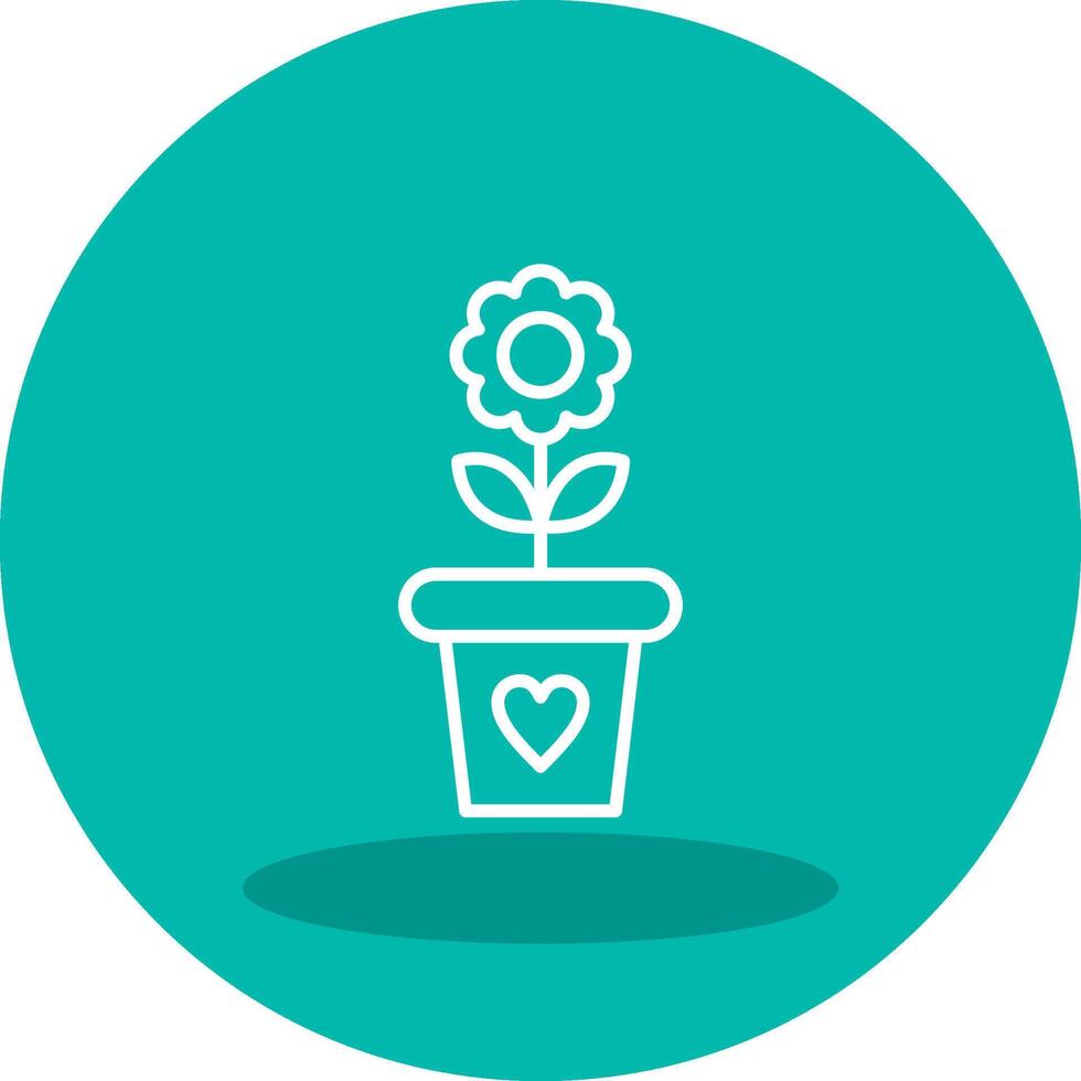 Flower Pot Vector Icon