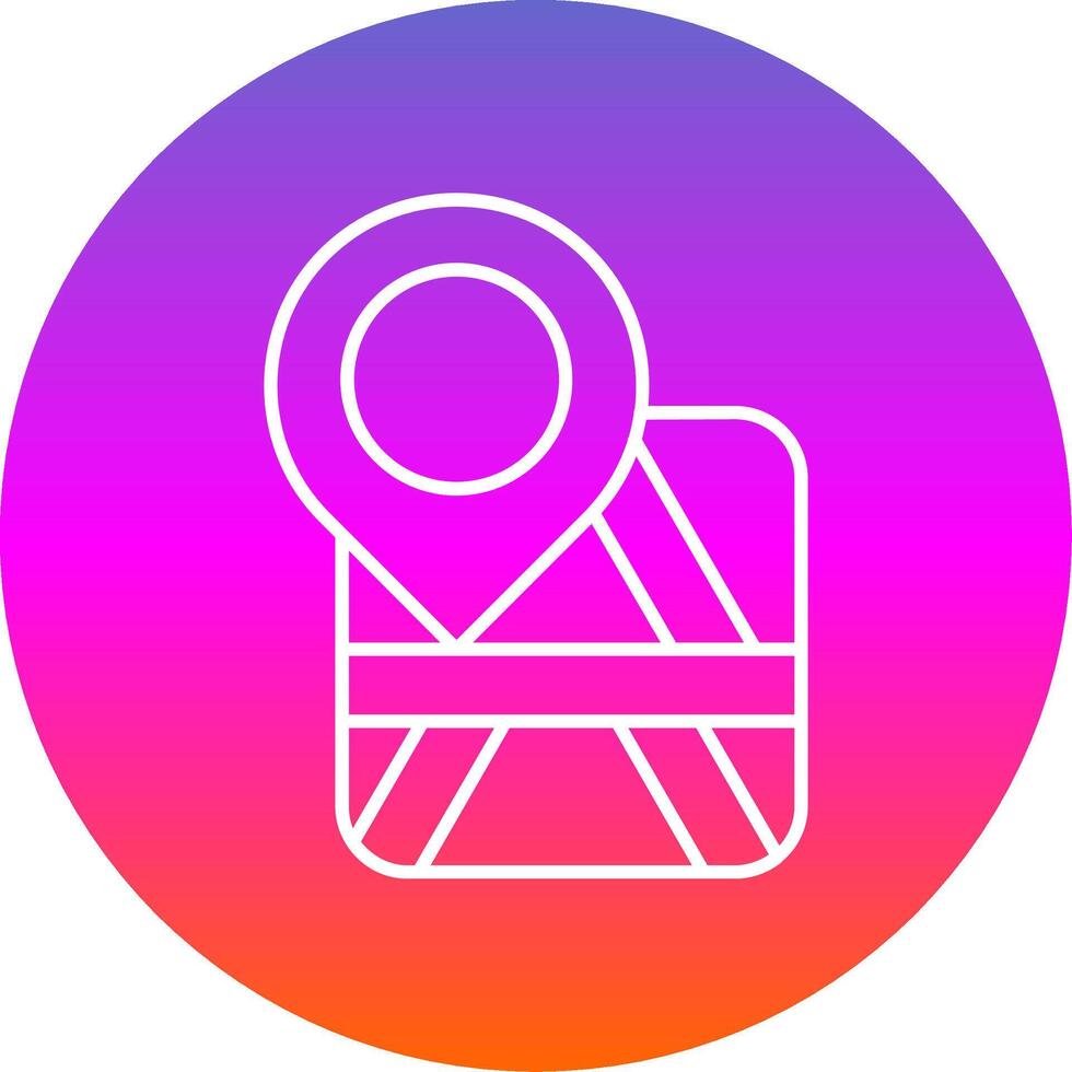 Placeholder Line Gradient Circle Icon vector