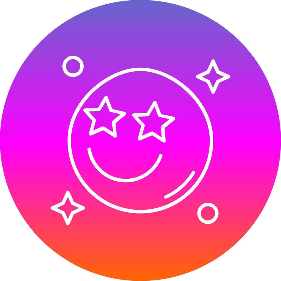 Famous Line Gradient Circle Icon vector