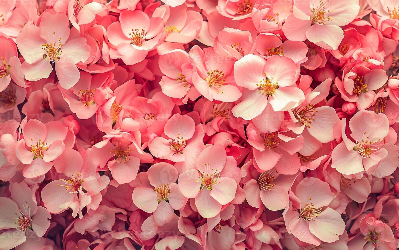 AI generated Beautiful Pink flowers background photo