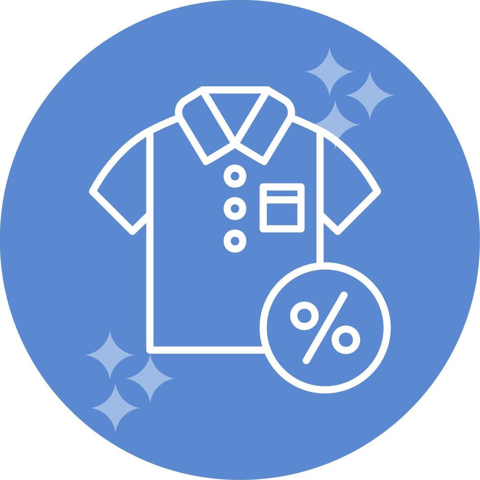 Discounted Tshirt Vector Icon