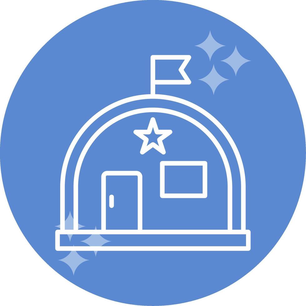 Military Warehouse Vector Icon