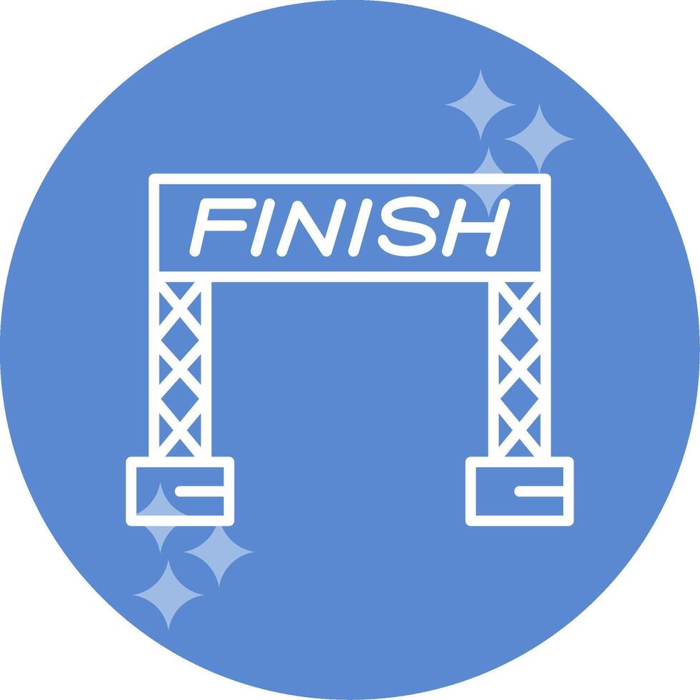 Finish Line Vector Icon