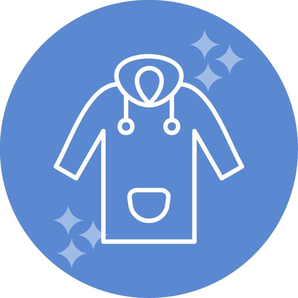 icono de vector de impermeable