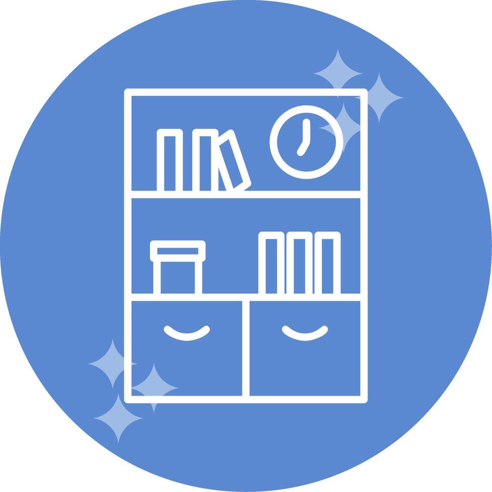 Bookshelf Vector Icon
