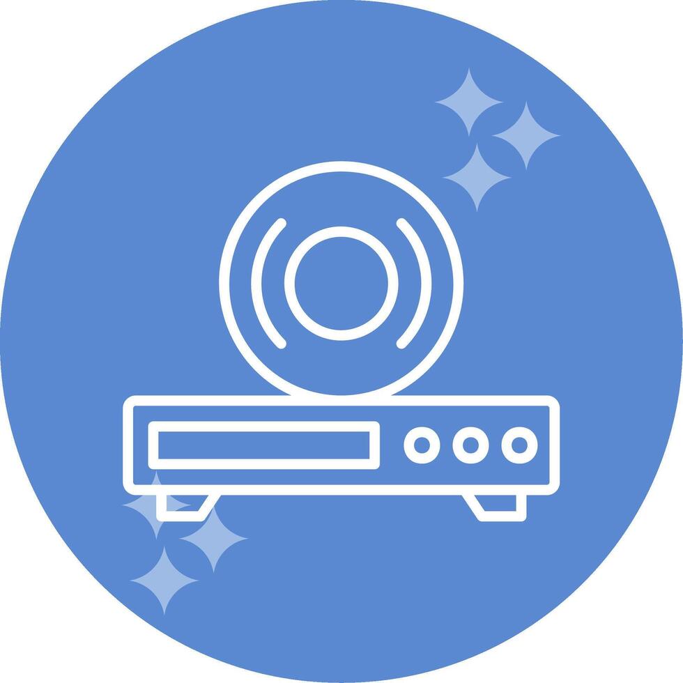 icono de vector de reproductor de cd