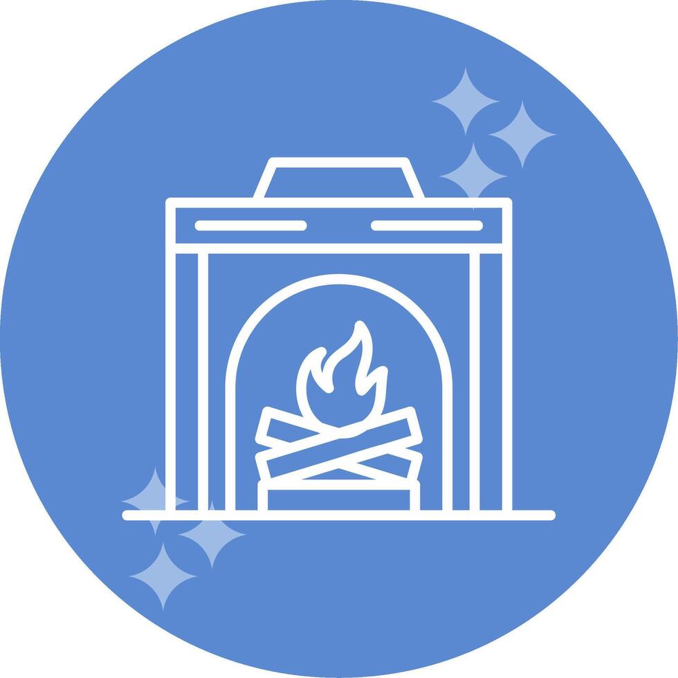 Fireplace Vector Icon