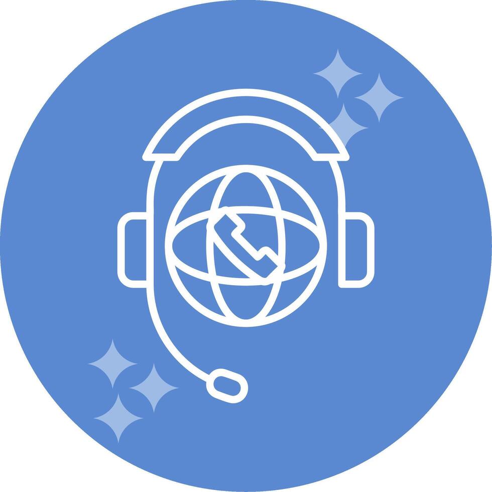 World Call Center Vector Icon