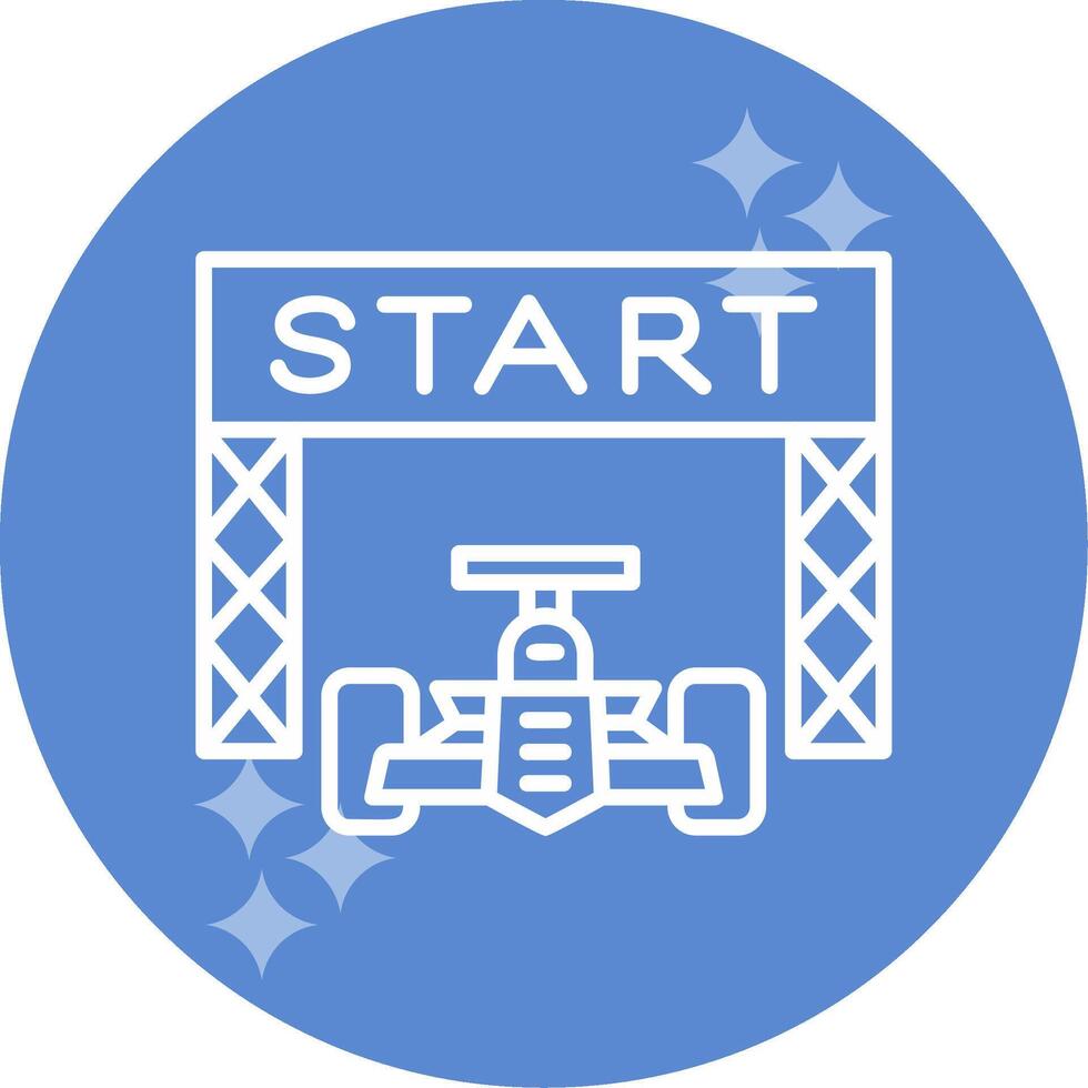 Starting Race  Vector Icon
