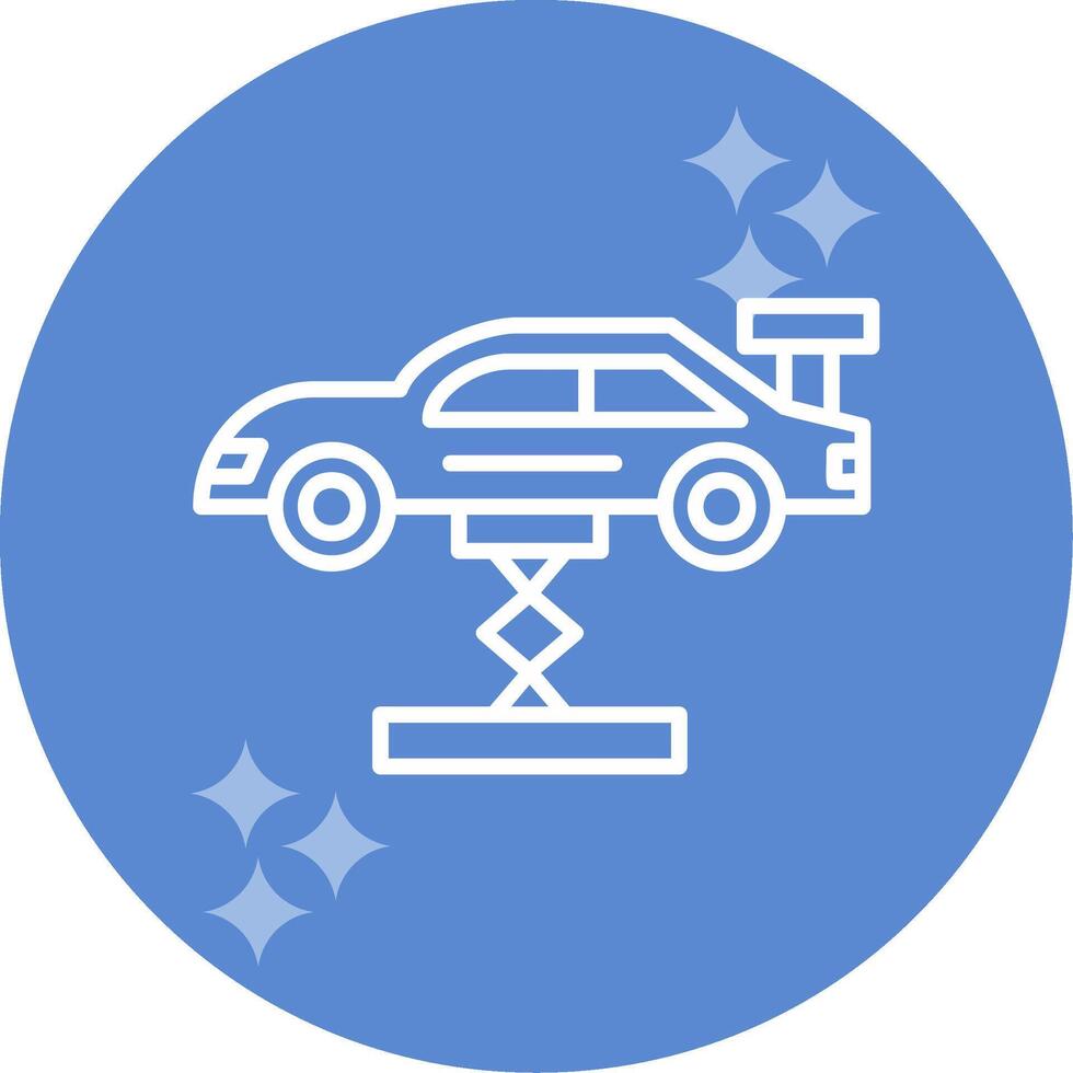 Car Lifting Vector Icon