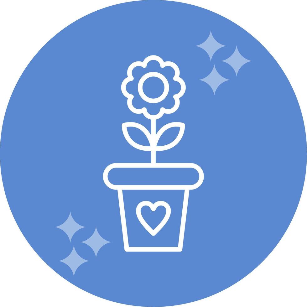 Flower Pot Vector Icon