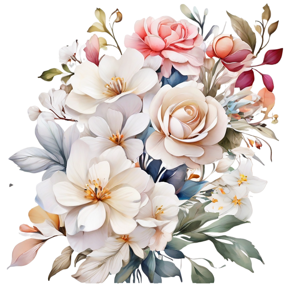 AI generated Floral flower design, Digital oilpainted floral pattern, Glitter flower design, Embossed flower pattern, Glossy flower painting, Decorative flower design png