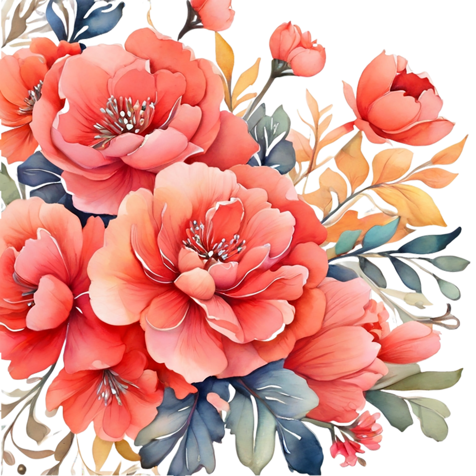 AI generated Floral flower design, Digital oilpainted floral pattern, Glitter flower design, Embossed flower pattern, Glossy flower painting, Decorative flower design png