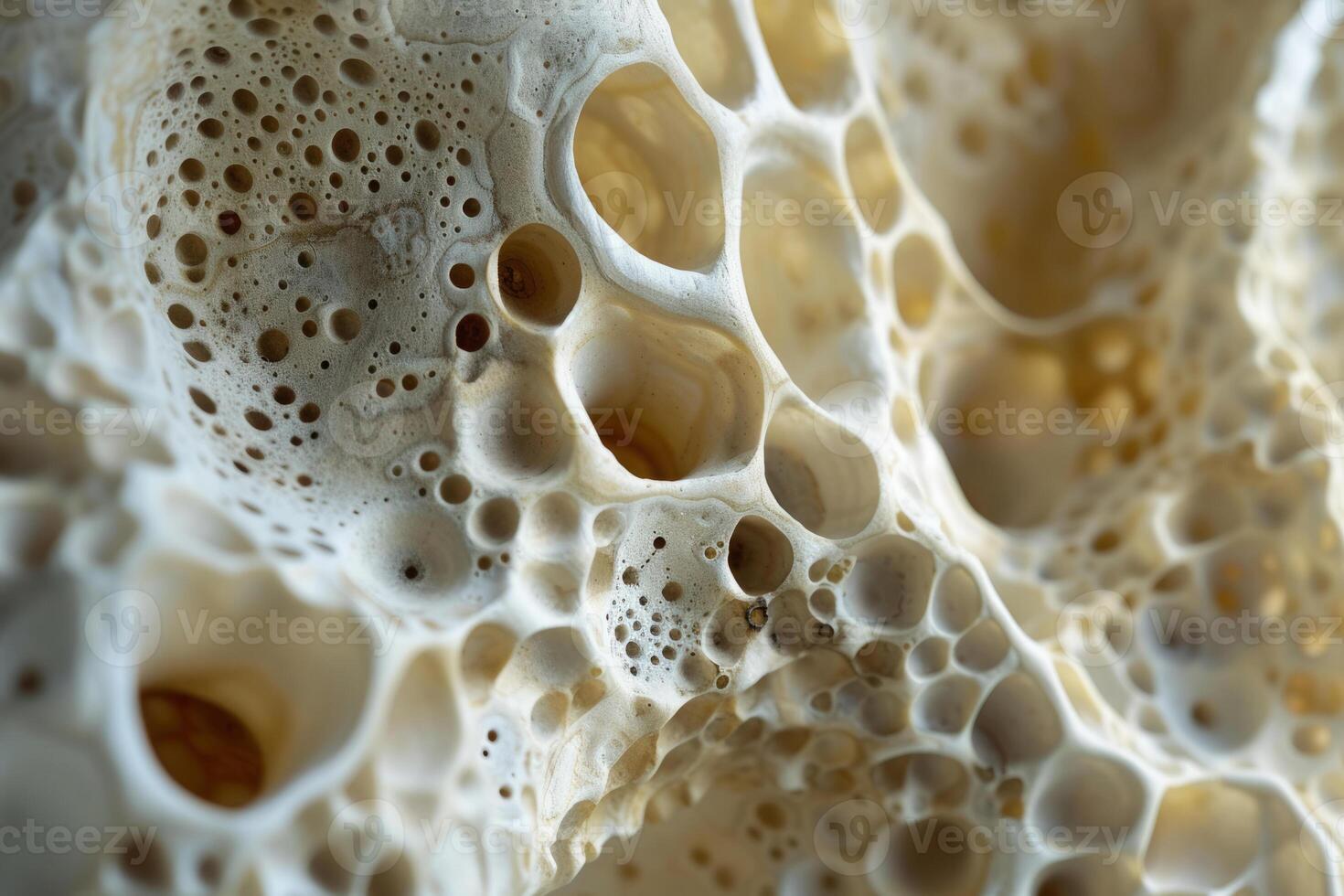 AI generated Bone structure, macro shot photo