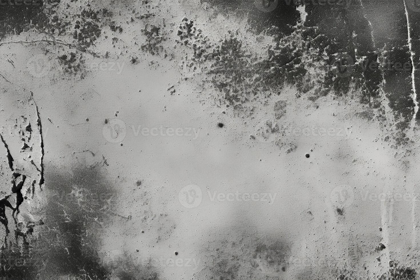 AI generated Abstract black and white aged grunge texture background, dark and light scratches, rough gray stained surface, gray dirty, copy space stock photo