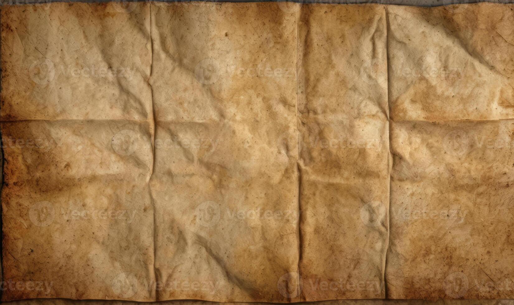 AI generated Old brown paper Vintage texture background with stains photo