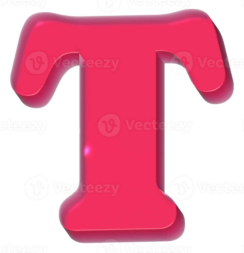 T Y2K Sweet Jelly Alphabet Letters png