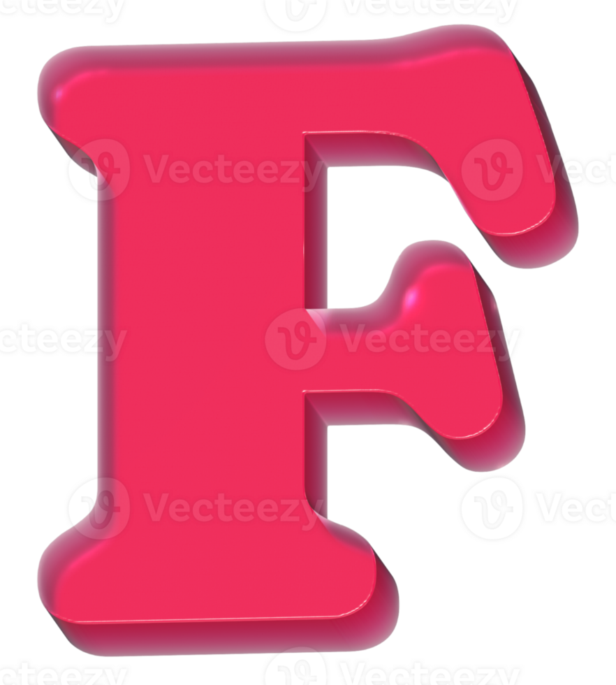 F Y2K Sweet Jelly Alphabet Letters png