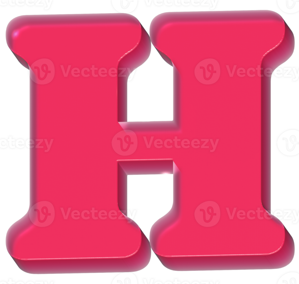 H Y2K Sweet Jelly Alphabet Letters png