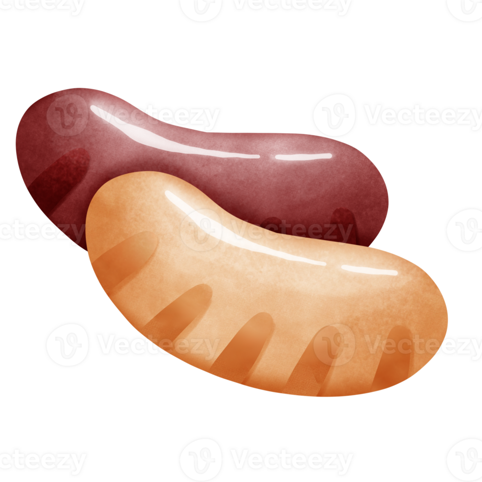 Double grill sausage png