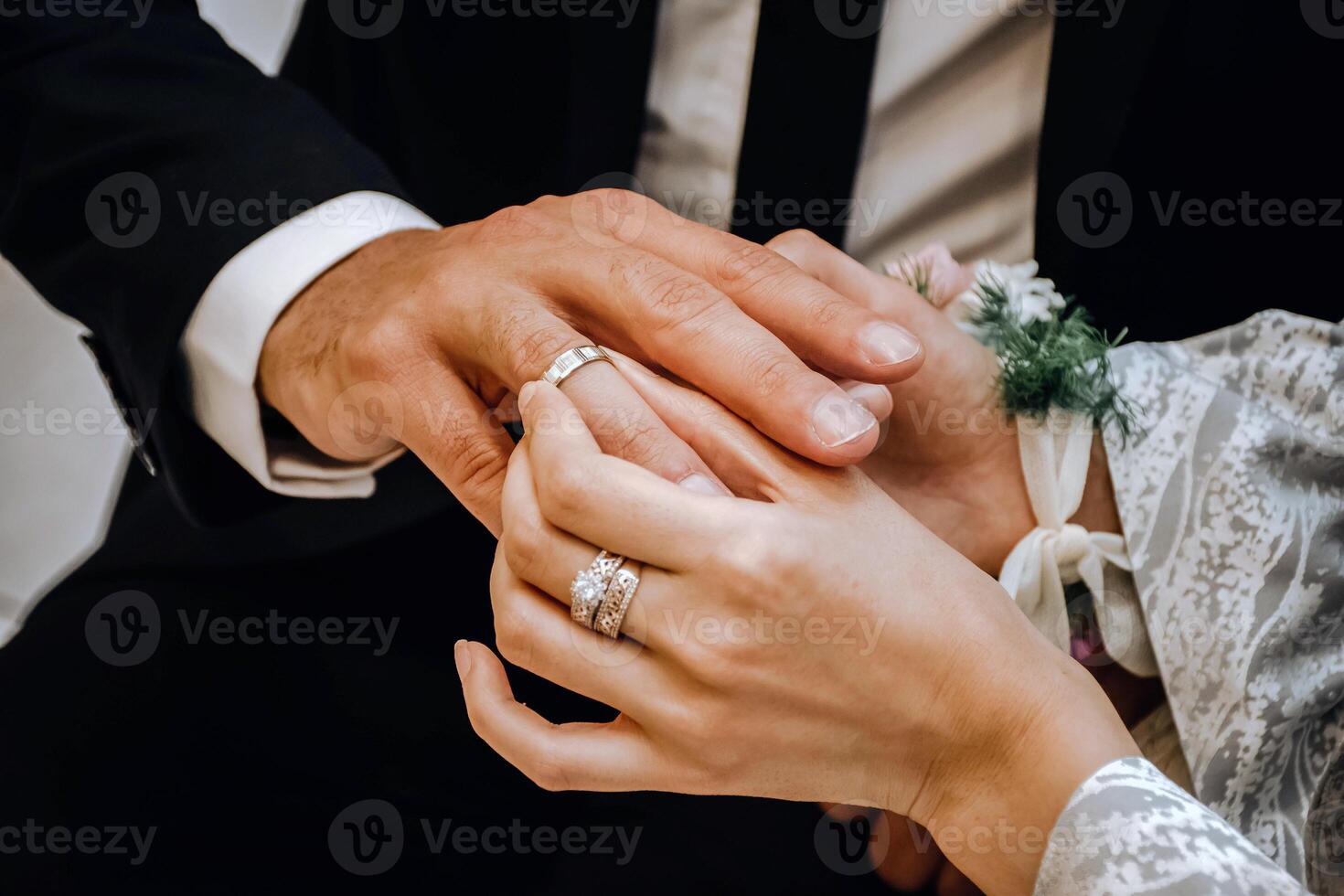Wedding ring, celebration of wedding or engagement background photo