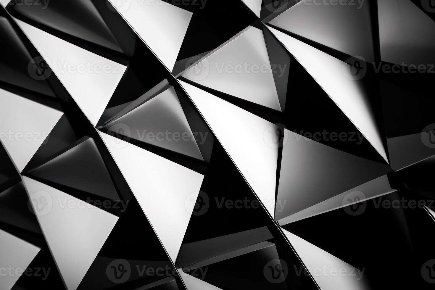 AI generated Geometric patterns, bold and striking. Minimalist design. Black and white contrast. photo