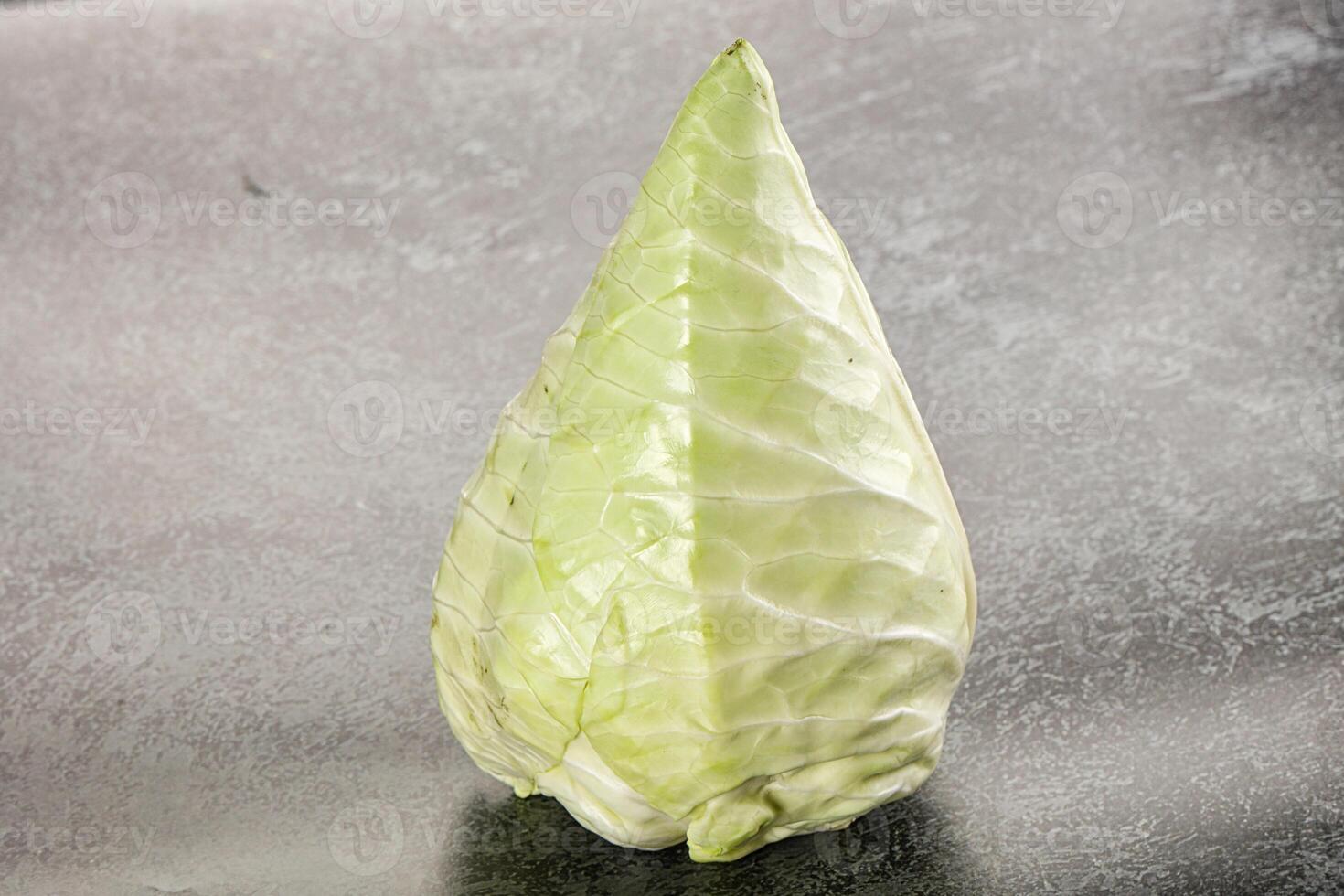 Cone sweetheart ripe green cabbage photo