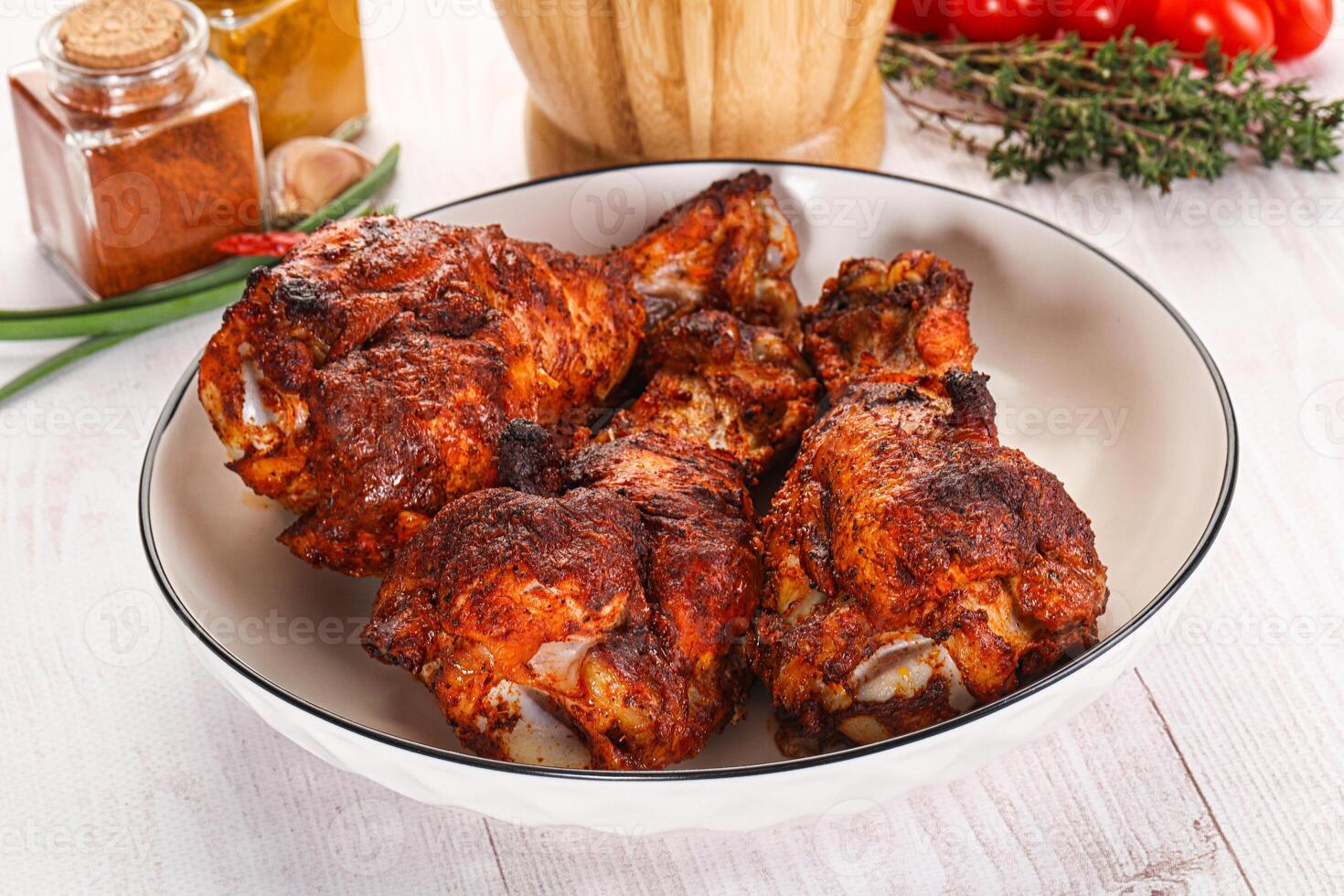 Indian tandoori turkey shoulder wing photo