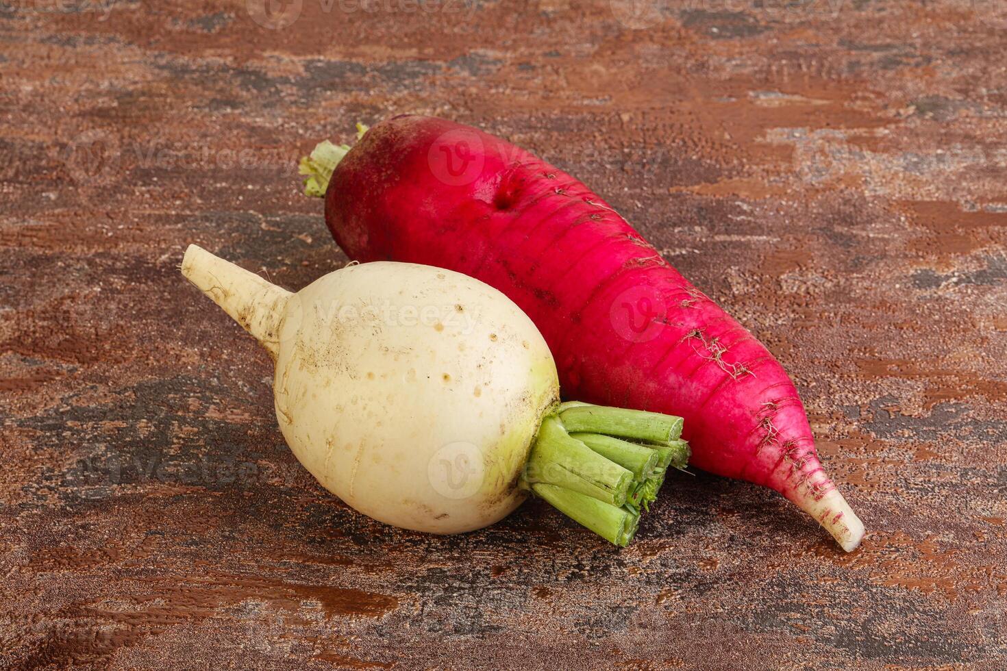 Fresh vegetable - daikon for vegan cuisine photo