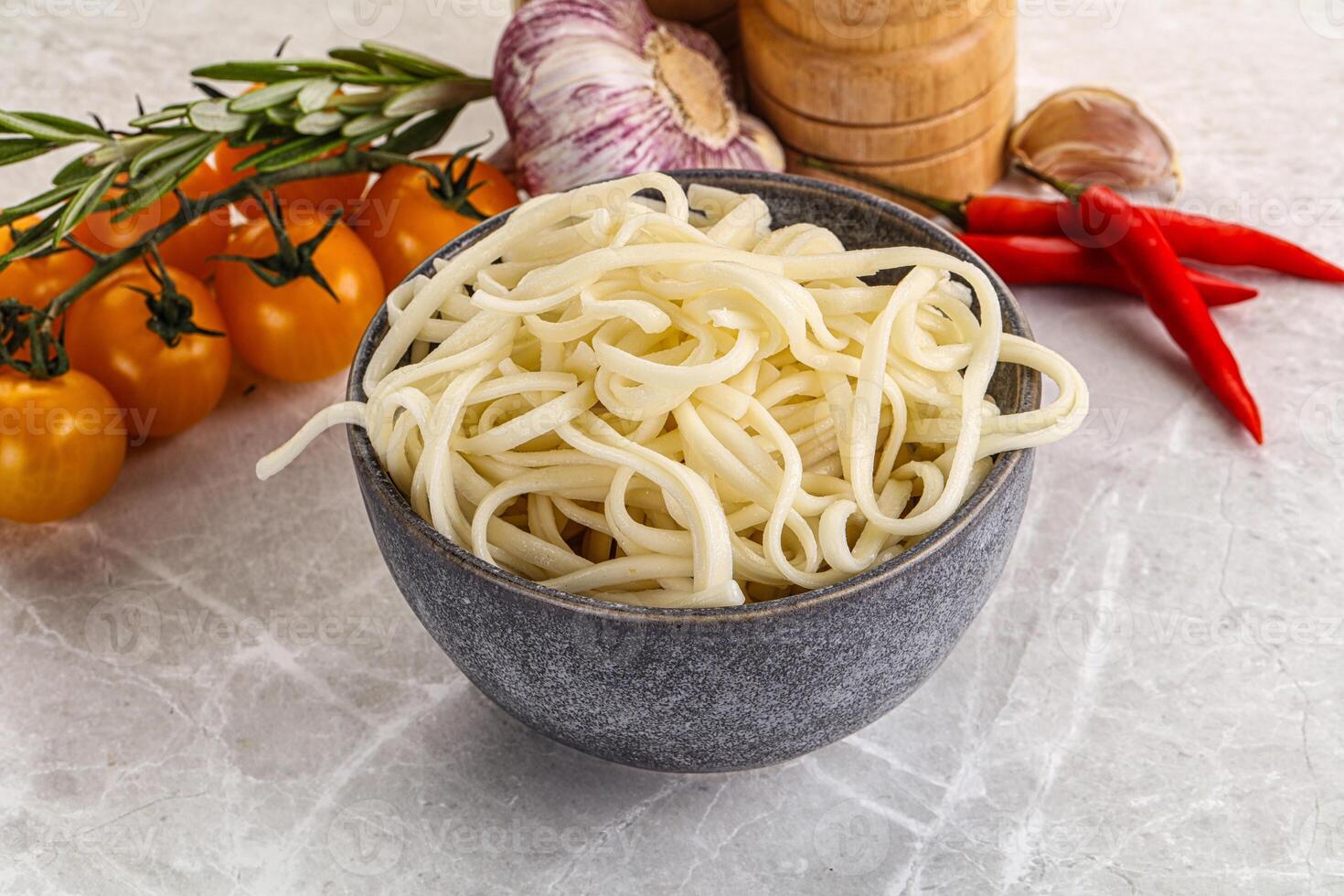 Traditiona Asian cuisine - Udon noodle photo