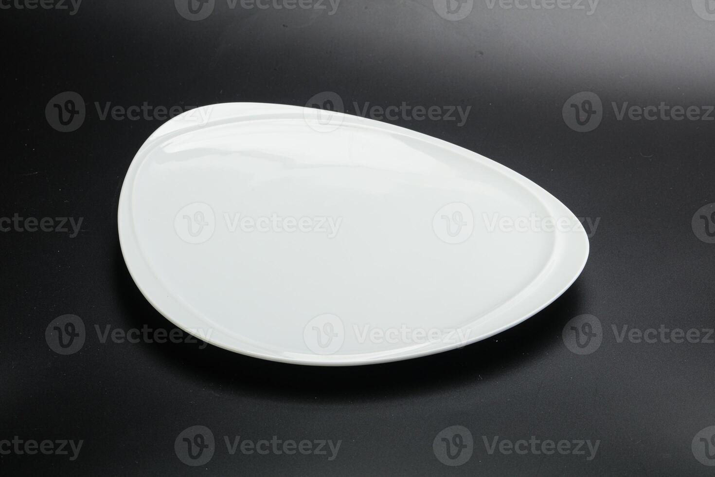 White empty plate for serving photo