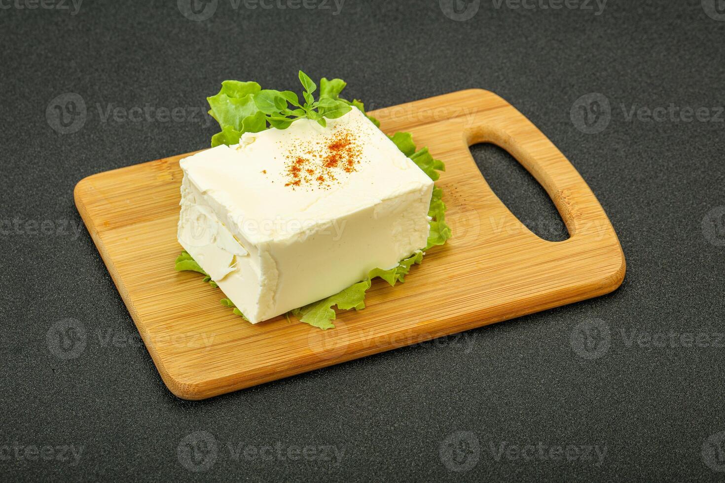 Greek traditional soft feta cheese photo