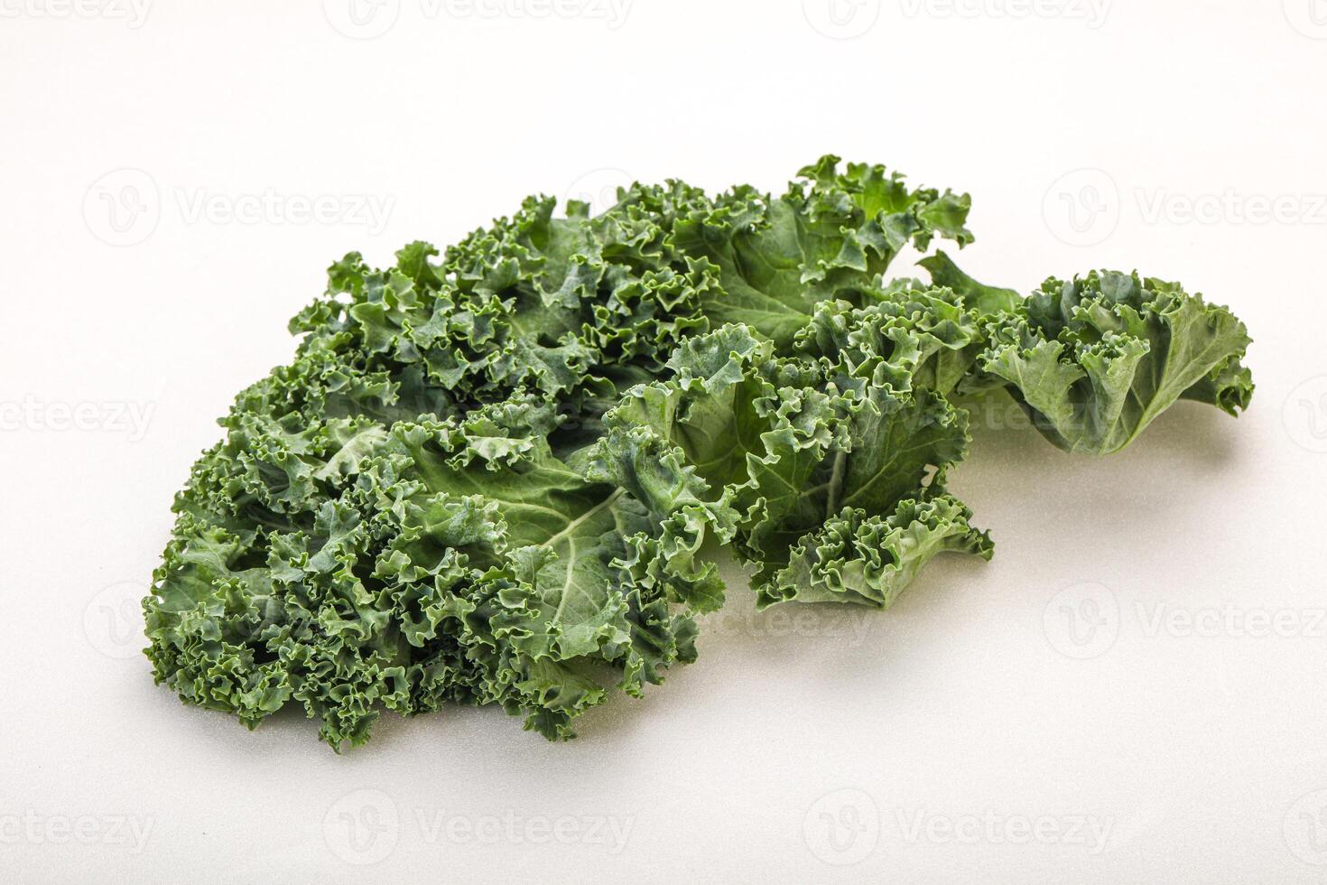 Fresh green Cale Cabbage leaf photo