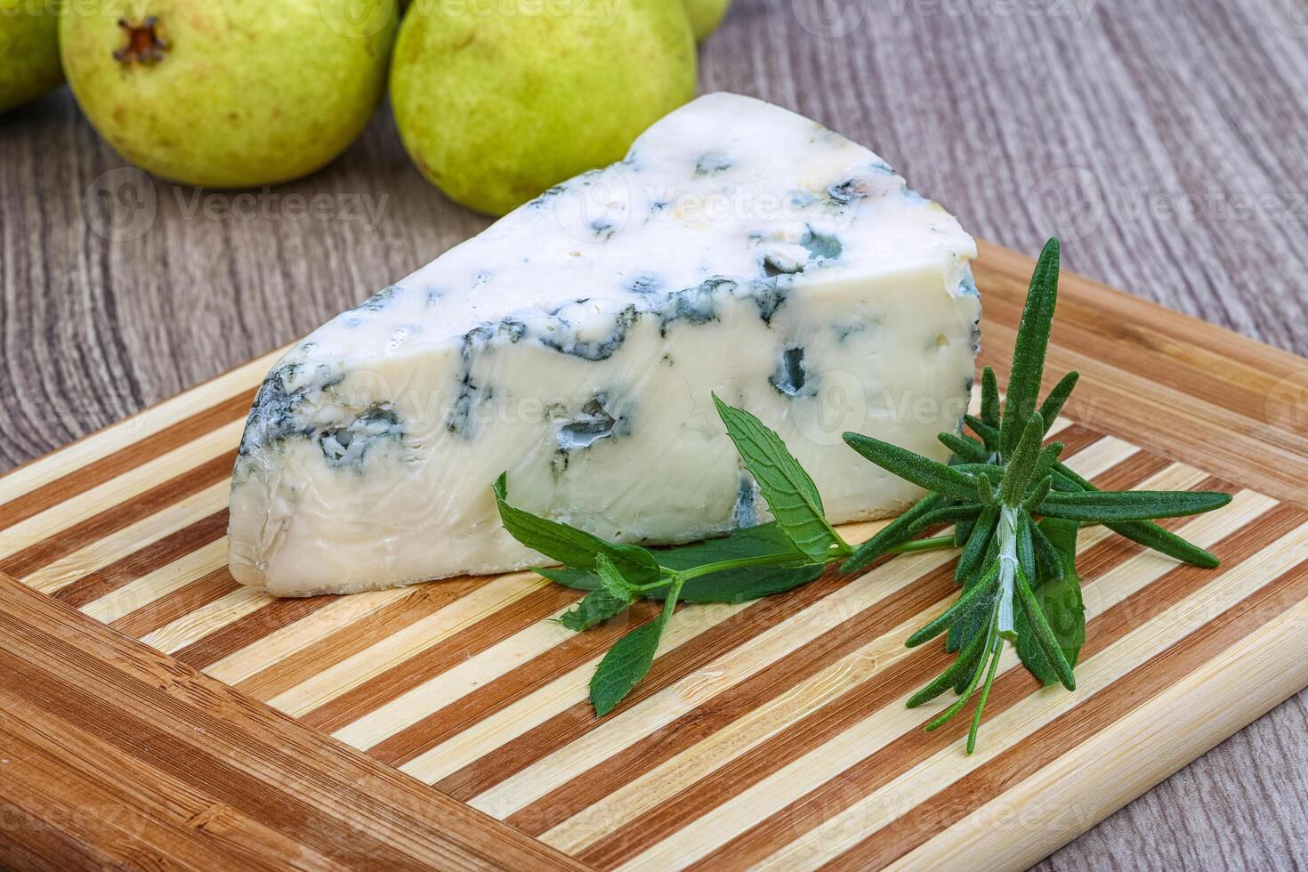 Blue cheese over board photo