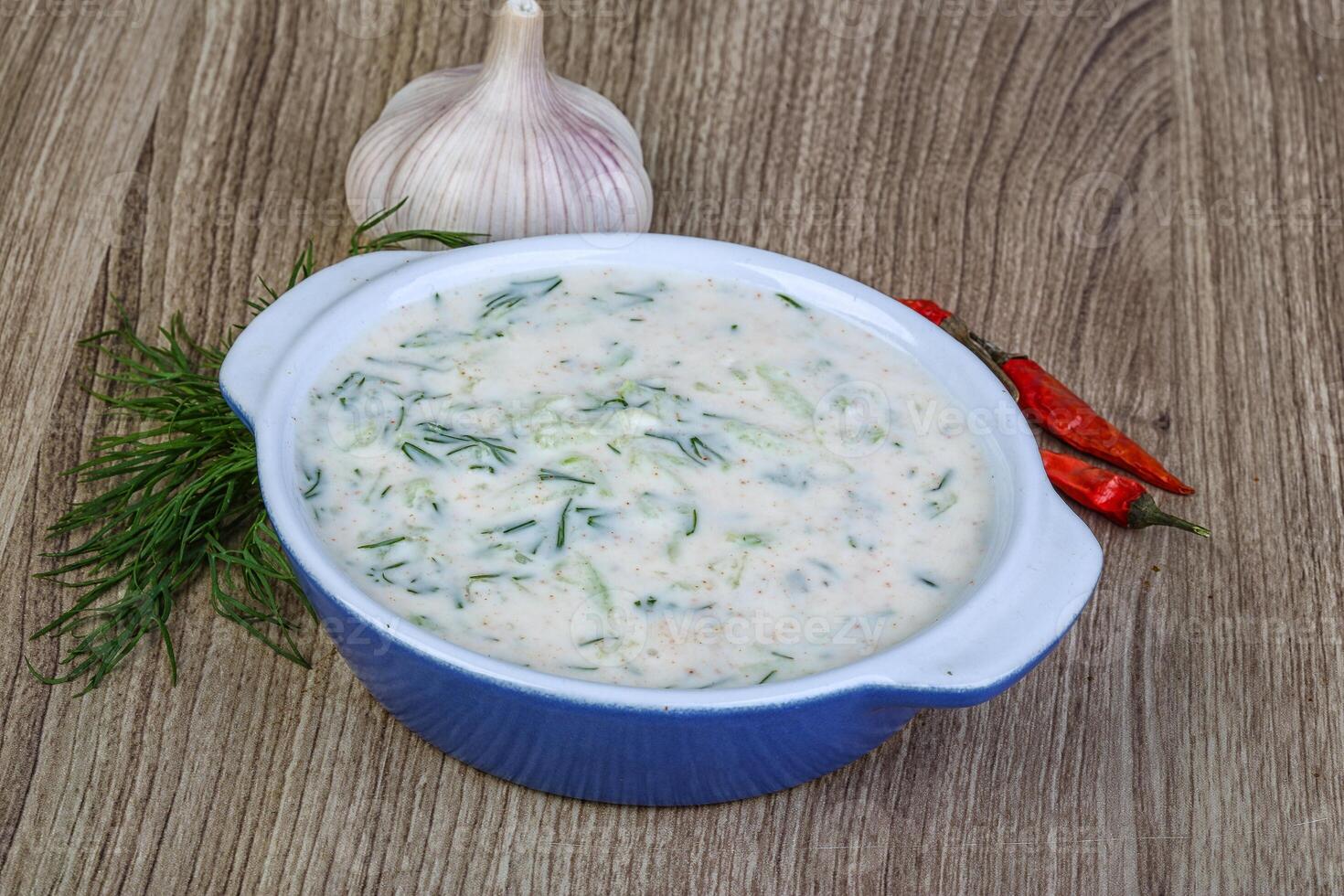 Tzatziki in the bowl photo