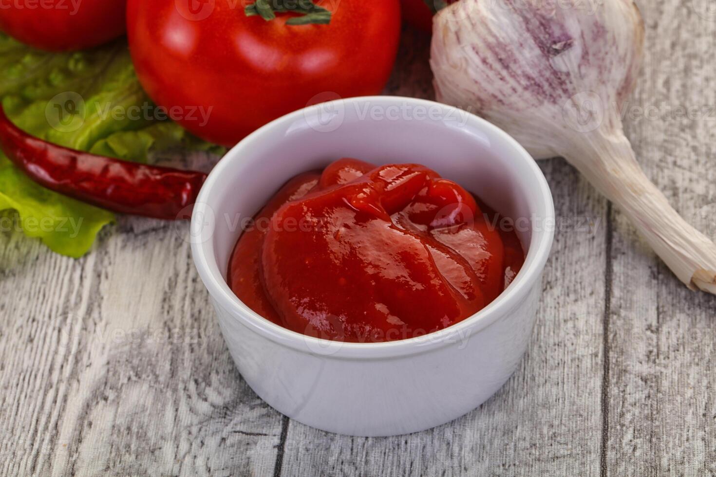 salsa de tomate foto