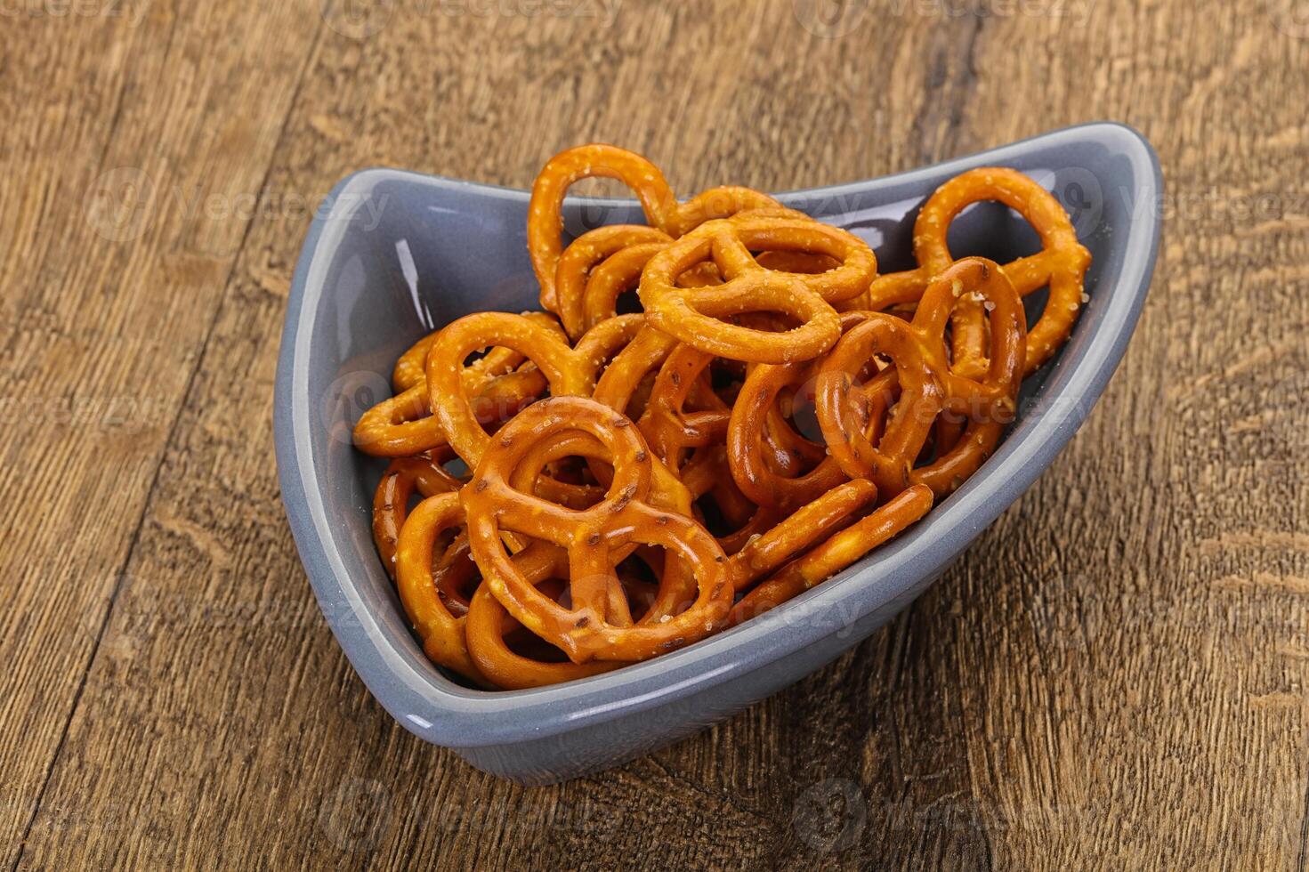 Salted tasty pretzel photo