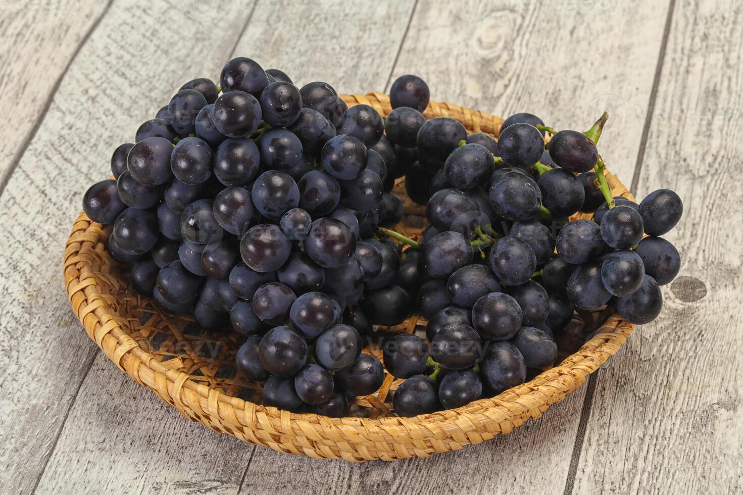 Fresh ripe sweet red grape photo