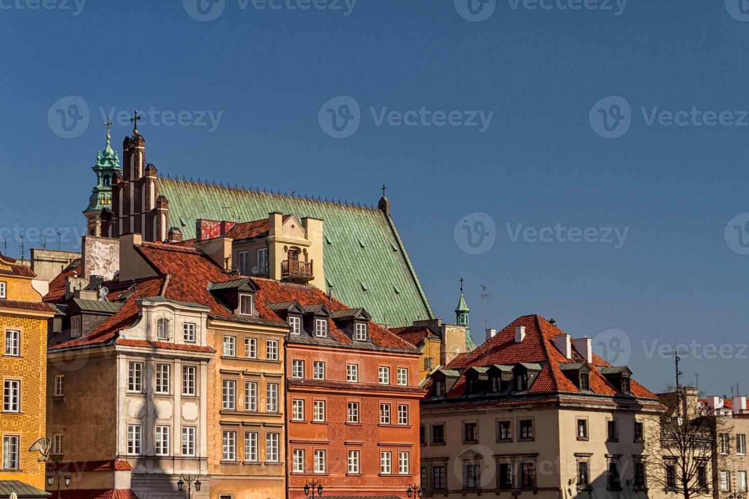 Castle Square in Warsaw, Poland photo