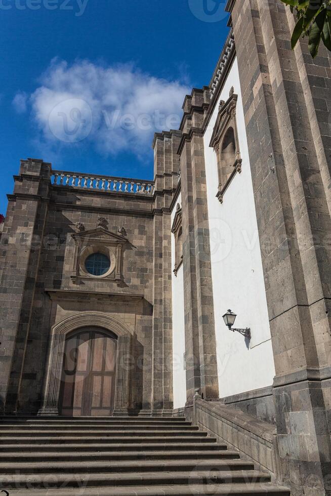 catedral de islas canarias, plaza de santa ana en las palmas de gran canaria foto