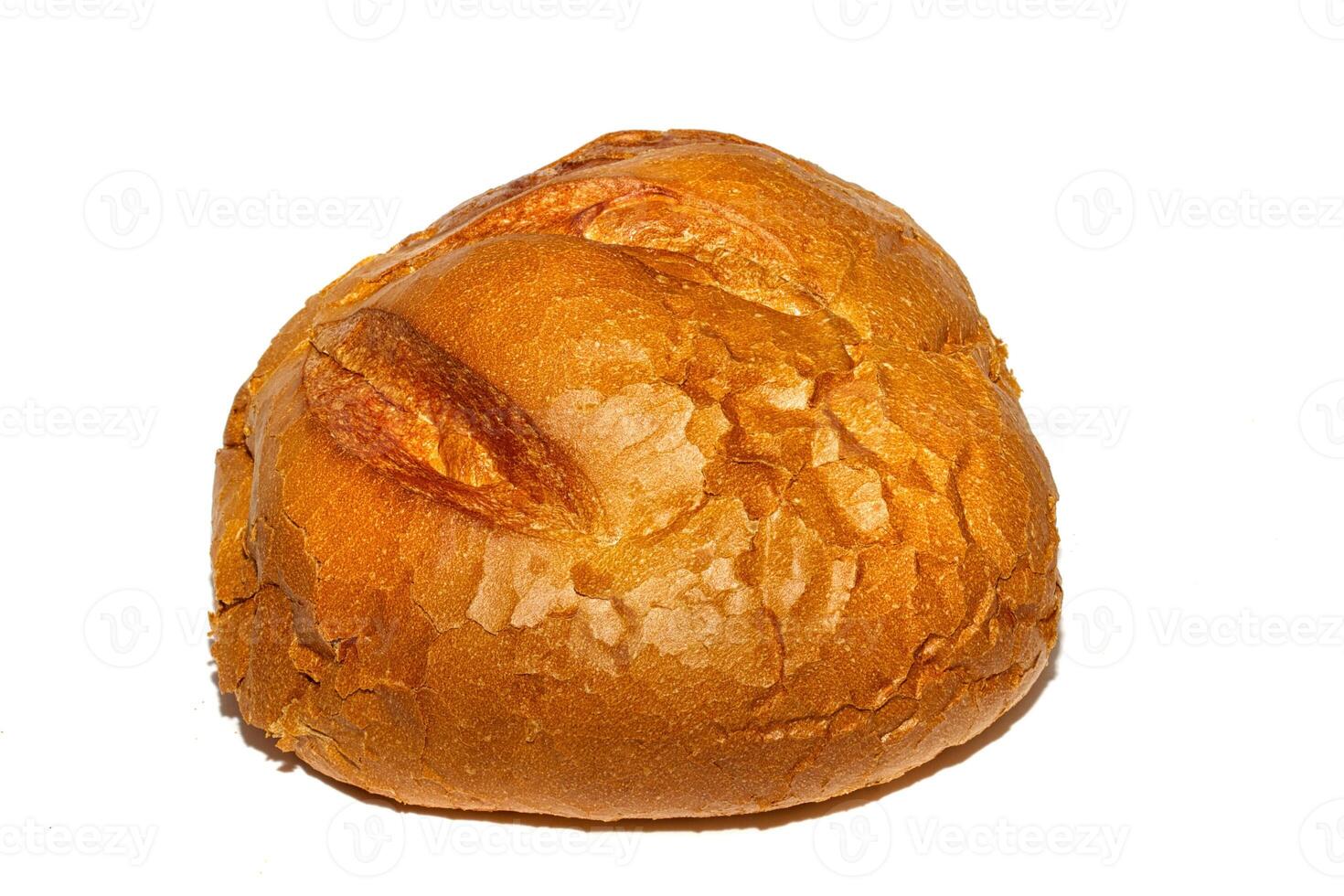 isolated bread on white background photo