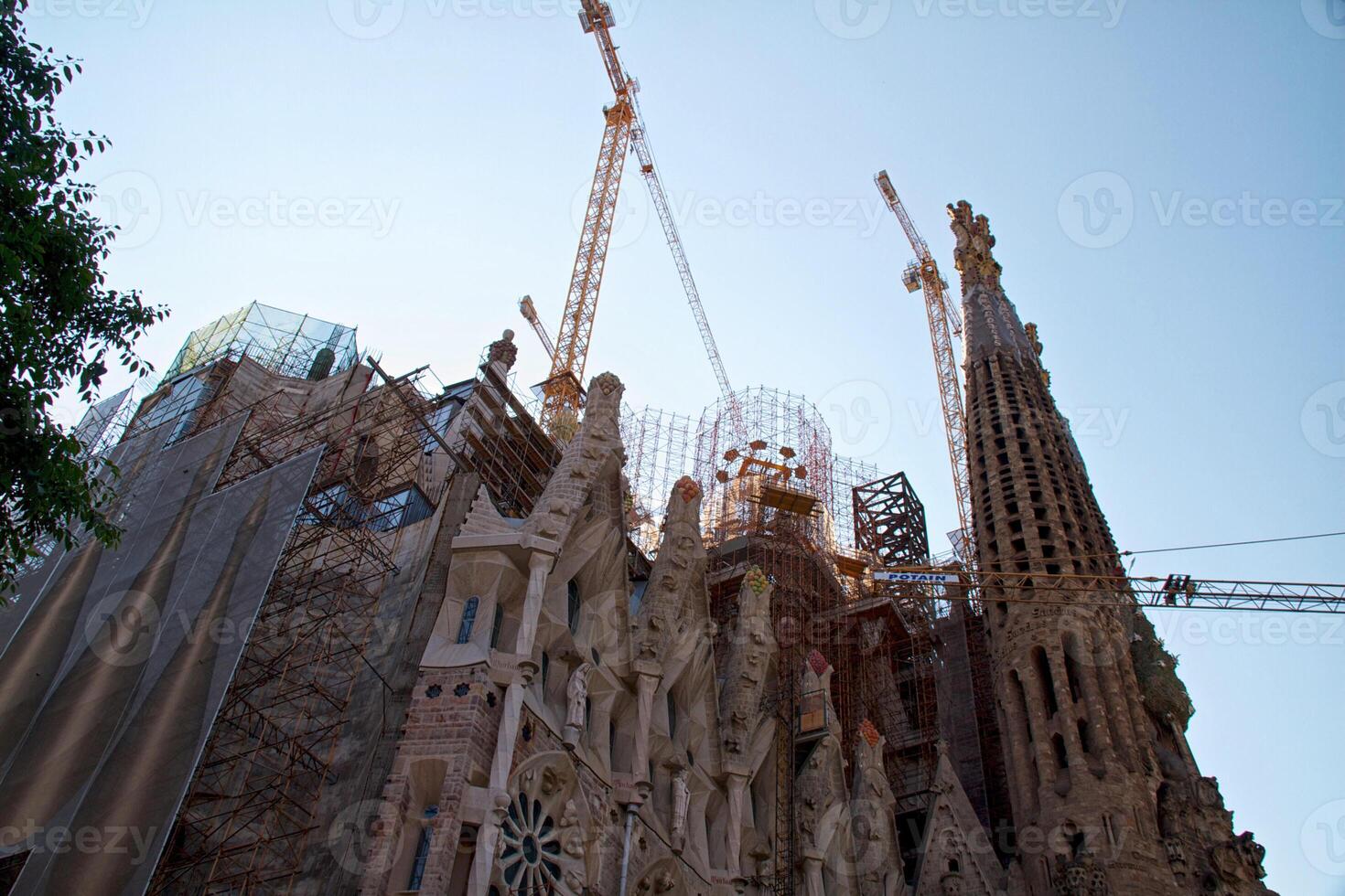 BARCELONA, SPAIN - May 23 La Sagrada Familia - the impressive cathedral designed by Gaudi, which is being build since 19 March 1882 and is not finished yet May 23, 2011 in Barcelona, Spain. photo