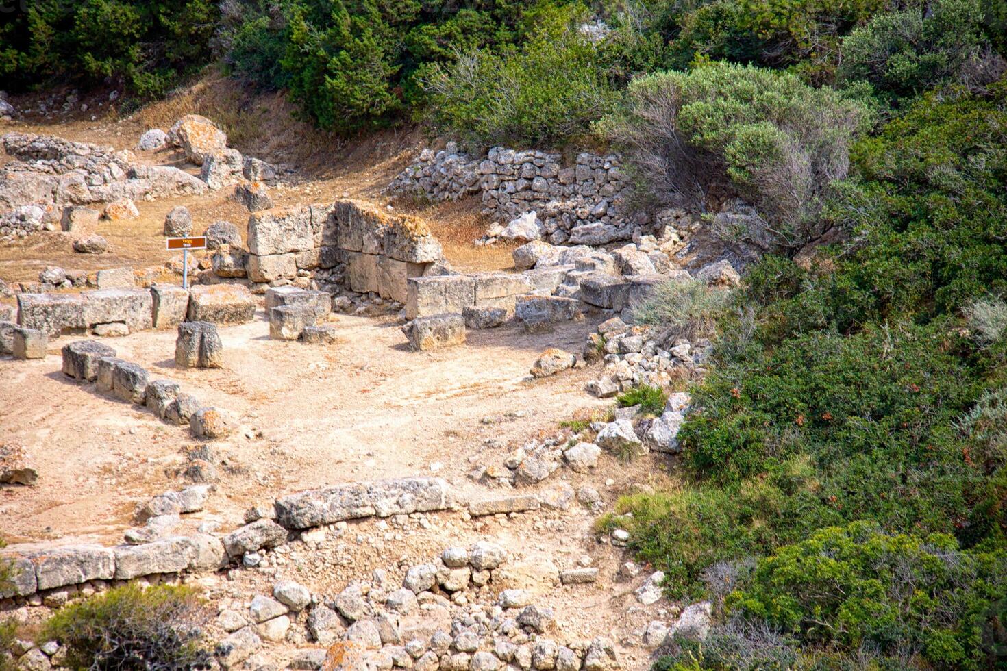 Landscape of the Sanctuary of Hera in Greece photo